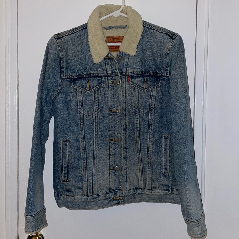 Levi’s trucker denim Sherpa jacket